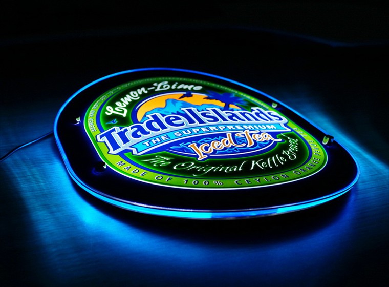 Trade Island LED Sign Thermoformed